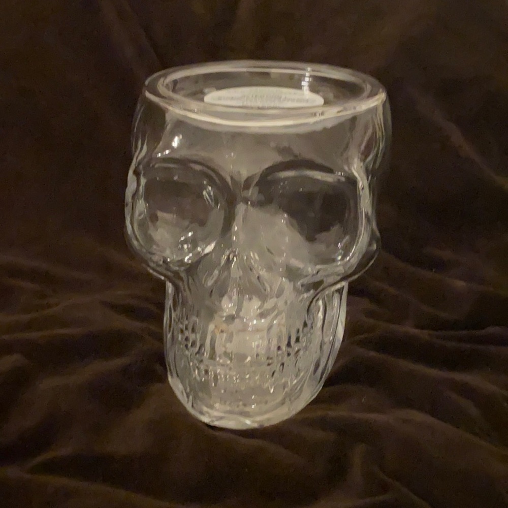 2021 Bath & Body Works Halloween Crystal Skull Candle Holder